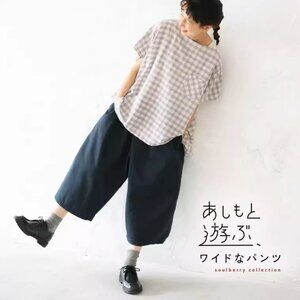 Japanese Brand "Soulberry" Crop Circus pants - Size M - NWT